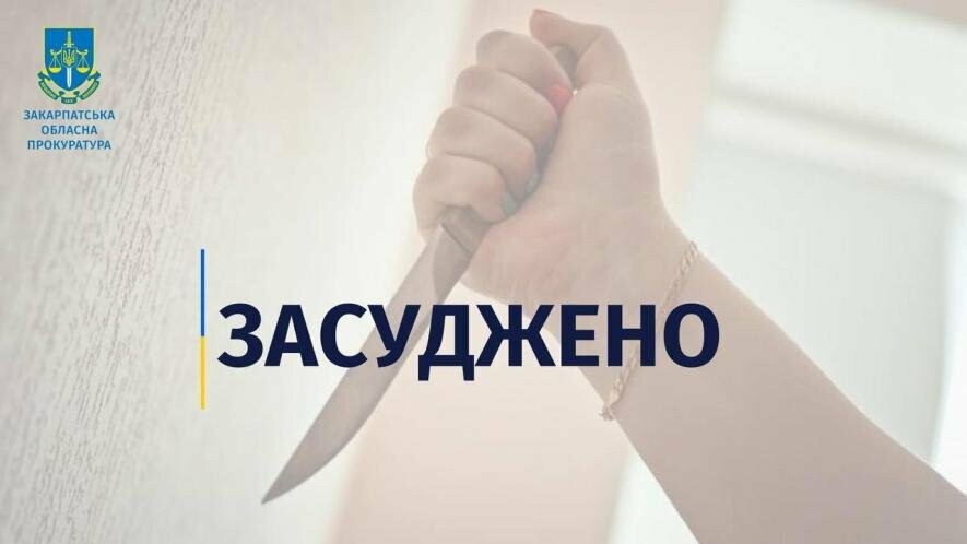 За вбивство колишнього чоловіка мешканку Сваляви засудили до 8 років ув’язнення