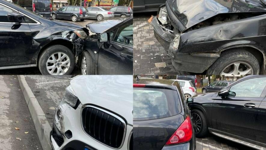 В Ужгороді сталася ДТП за участі одразу 6 автівок