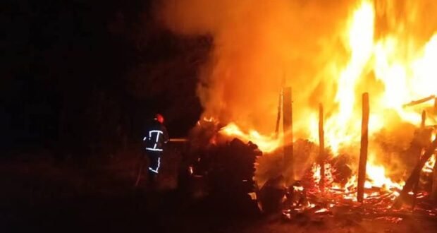 В закарпатському селі Імстичево пожежа знищила три тонни сіна