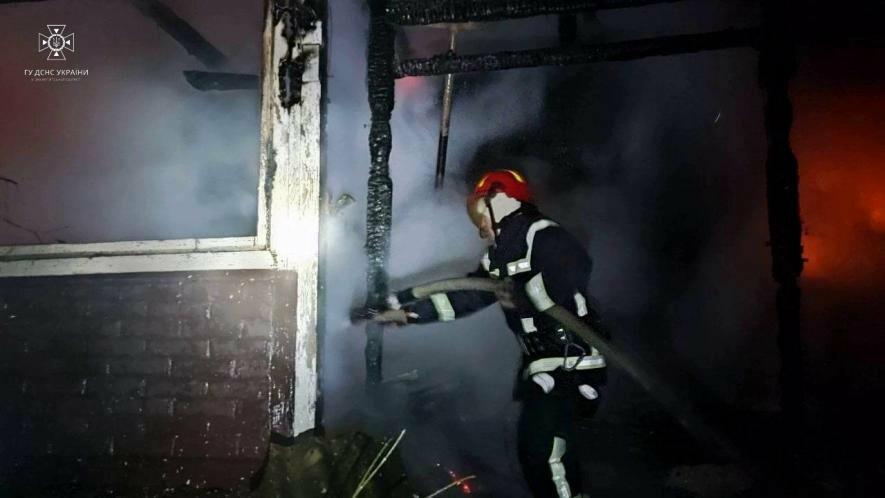 У Солотвині горів житловий будинок