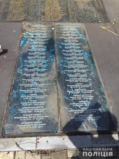 Поламали чи занедбали? Поліція перевіряє пошкодження меморі..., фото-3 Поламали чи занедбали? Поліція перевіряє пошкодження меморіалу на Пагорбі Слави в Ужгороді (ФОТО), фото-3