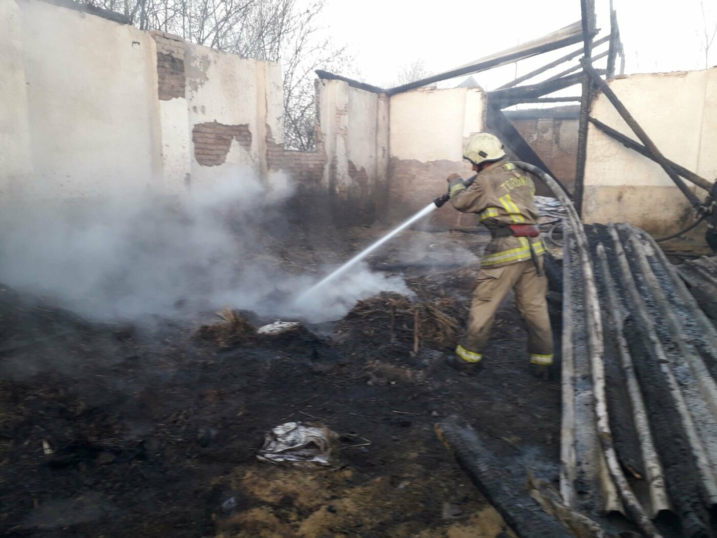 Виноградівські рятувальники загасили пожежу у господарській споруді, фото-2