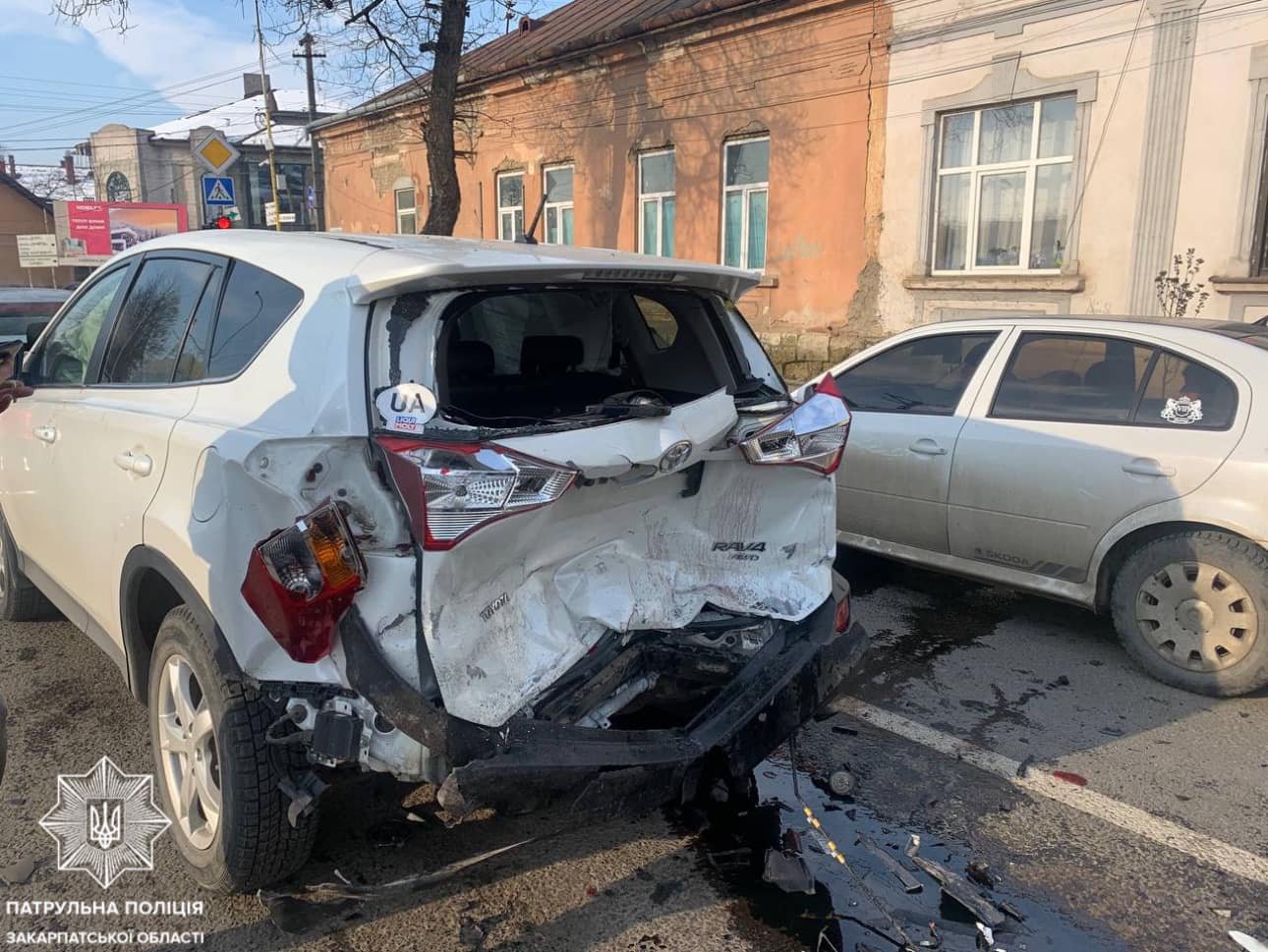 Масштабна ДТП в Ужгороді: патрульні притягнули до відповідальності нетверезого водія, який вчинив ДТП