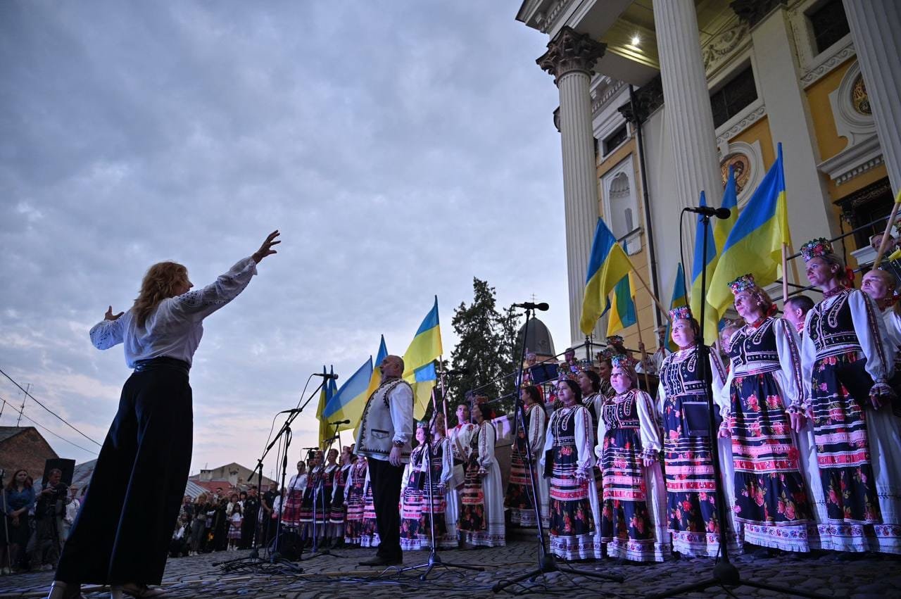 Молитва за Україну лунала на світанку Дня Незалежності в Ужгороді