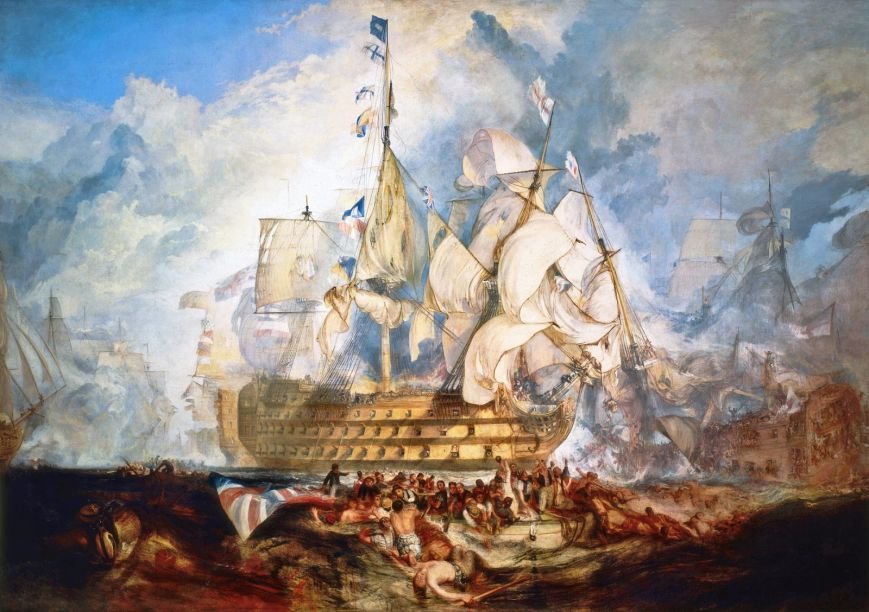 Joseph Mallord William Turner - The Battle of Trafalgar